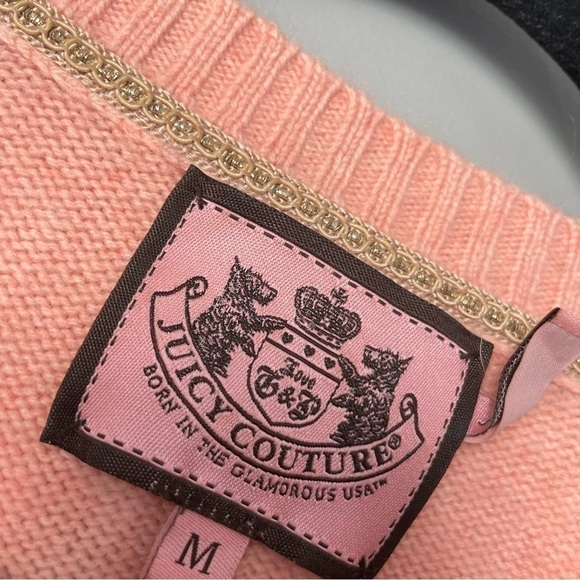 𝅺juicy COUTURE CASHMERE WOOL BLEED CREW NECK SWEATER SIZE medium - Picture 4 of 5